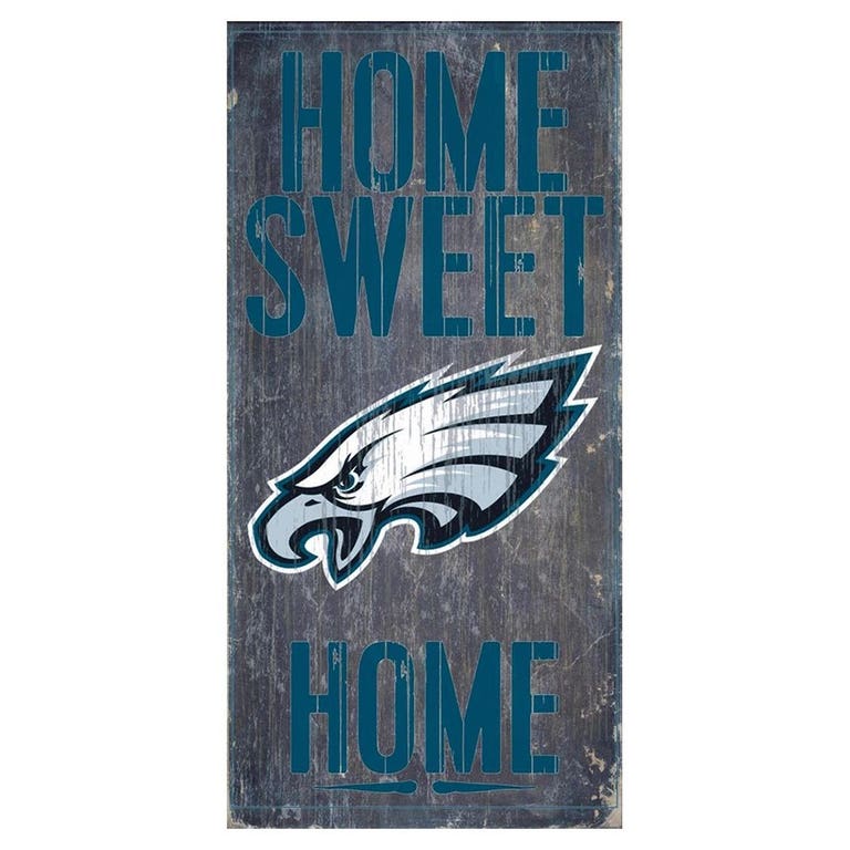 Philadelphia Eagles Wood Home Sweet Home Sign 6x12"