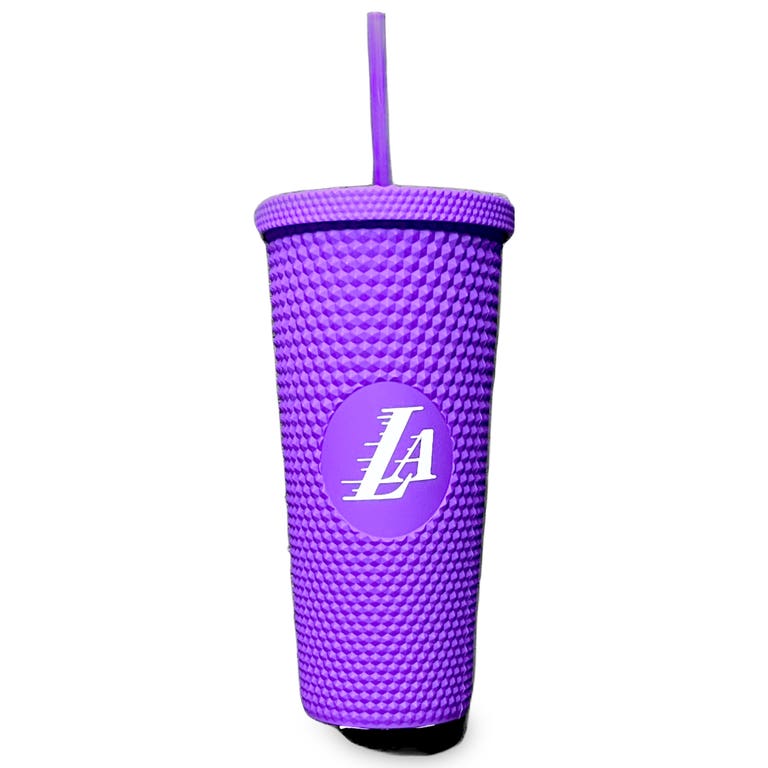 Los Angeles Lakers Purple Studded Straw Tumbler 24oz