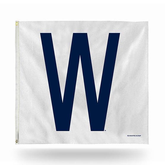 Chicago Cubs White 'W' Flag 3x5'