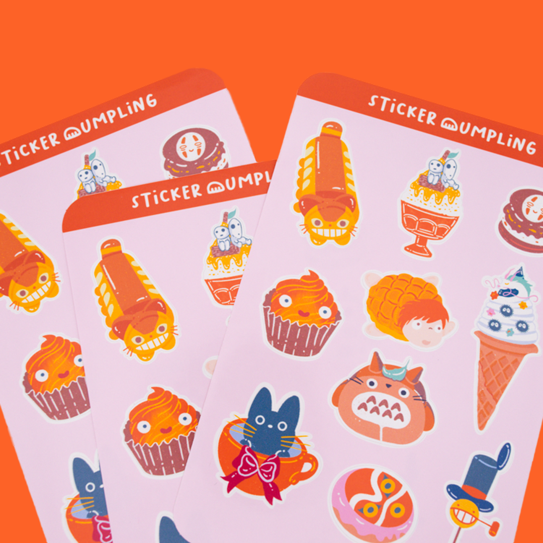 Ghibli Sweets Sticker Sheet