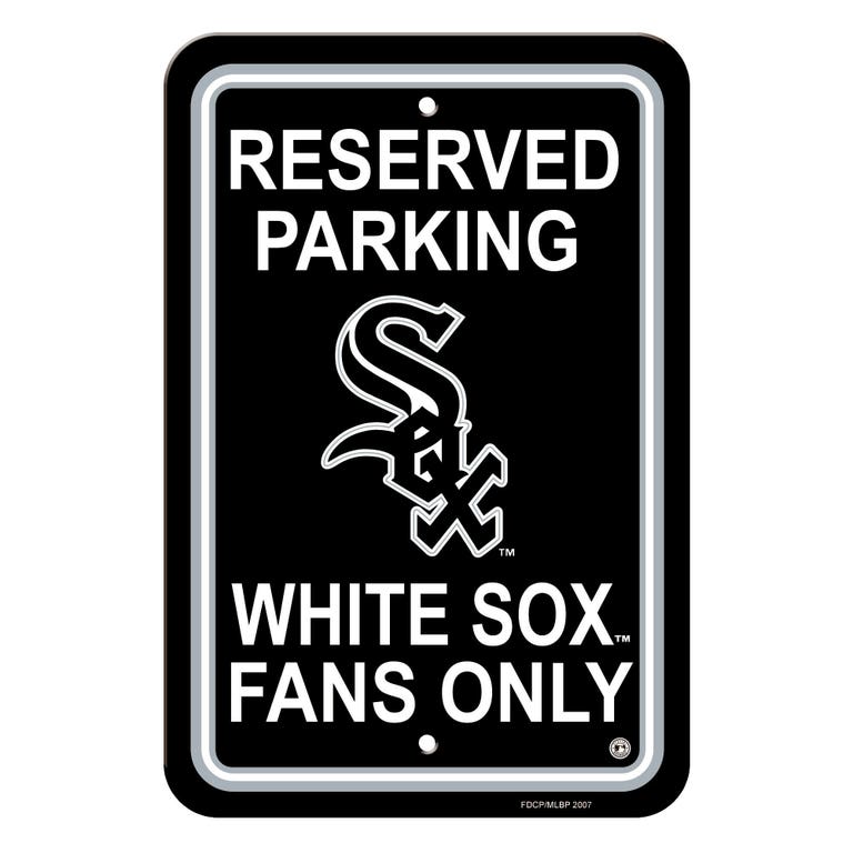 Chicago White Sox Sign Reserved Parking Sign 12x18"