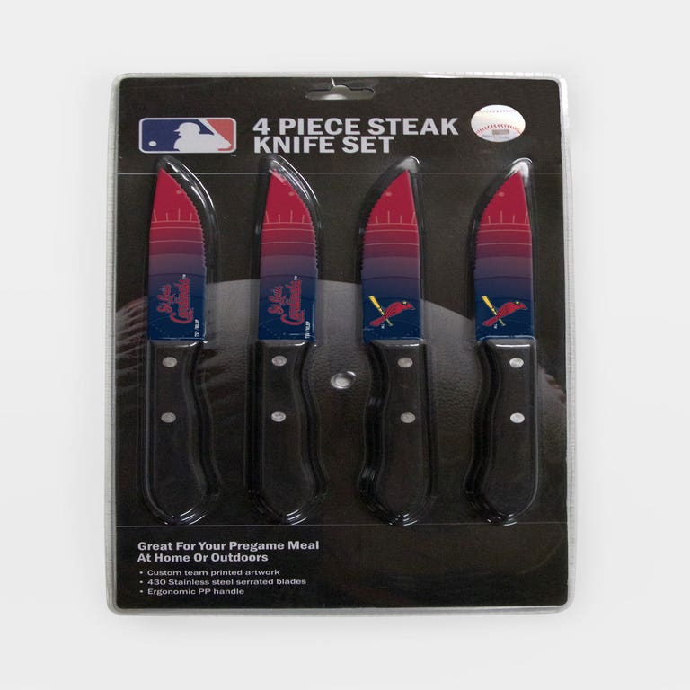 St. Louis Cardinals Steak Knife 4 Pack Set