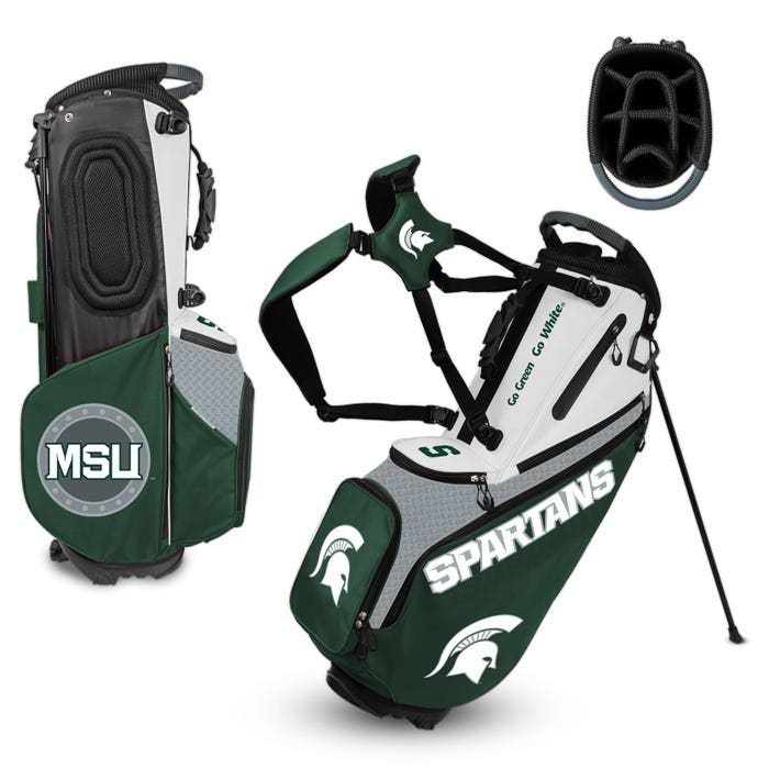 Michigan State Spartans Hybrid Back Nine Carry Golf Bag