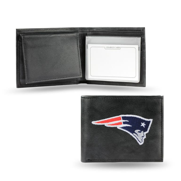 New England Patriots Embroidered Leather Bi-Fold Wallet
