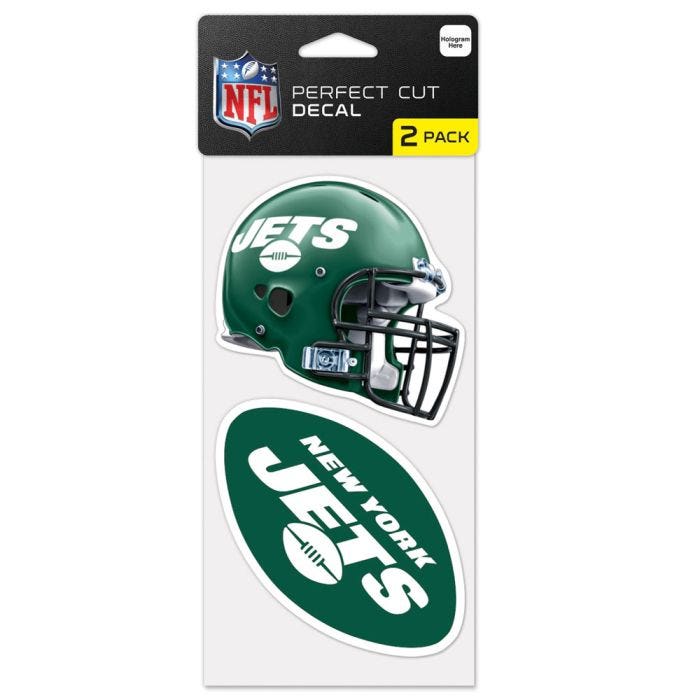 New York Jets Perfect Cut Decals 2 pack