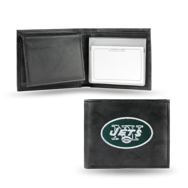 New York Jets Embroidered Leather Bi-Fold Wallet