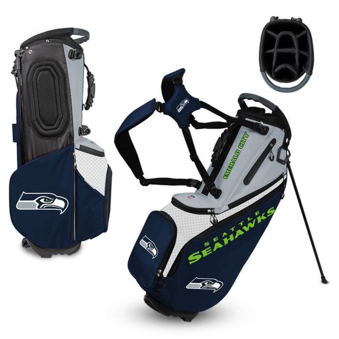 Seattle Seahawks Hybrid Back Nine Carry Golf Bag