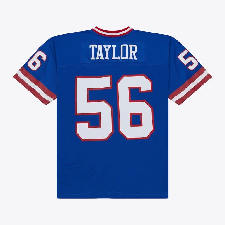 New York Giants 1986 Lawrence Taylor Mitchell and Ness Blue Jersey