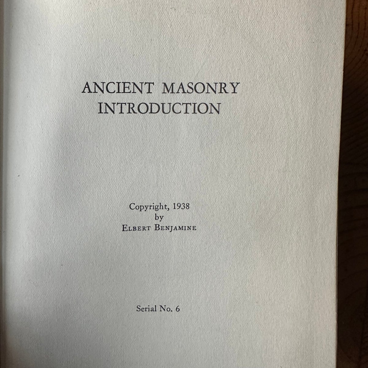 Brotherhood of Light Course IV: Ancient Masonry