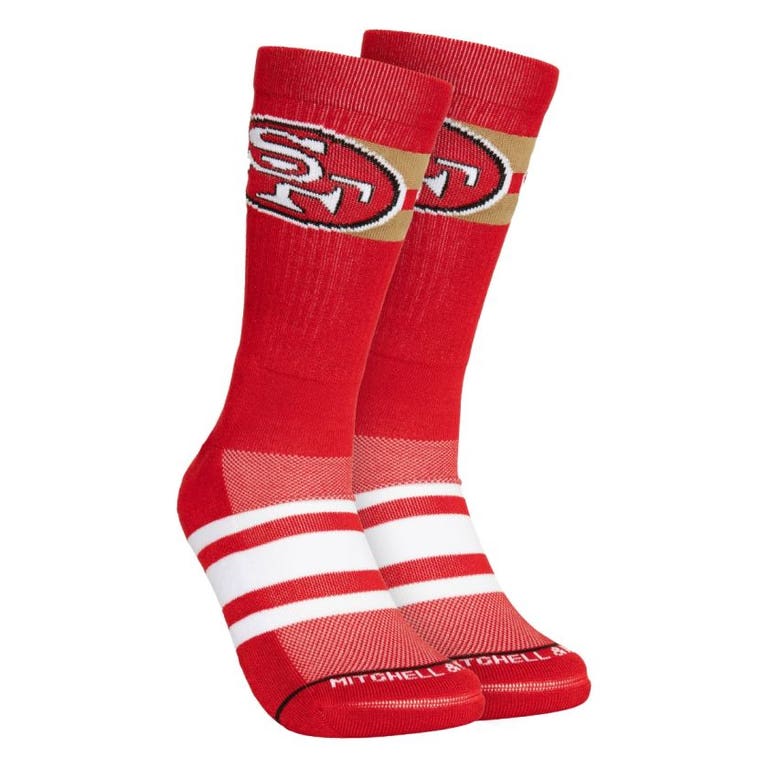 San Francisco 49ers Retro Mitchell and Ness Lateral Socks