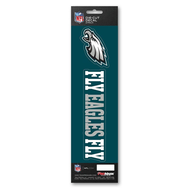 Philadelphia Eagles Slogan Die Cut Decal 2pk