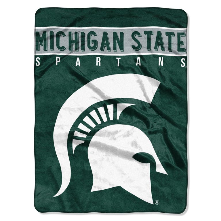 Michigan State Spartans Raschel Basic Design Blanket 60x80"