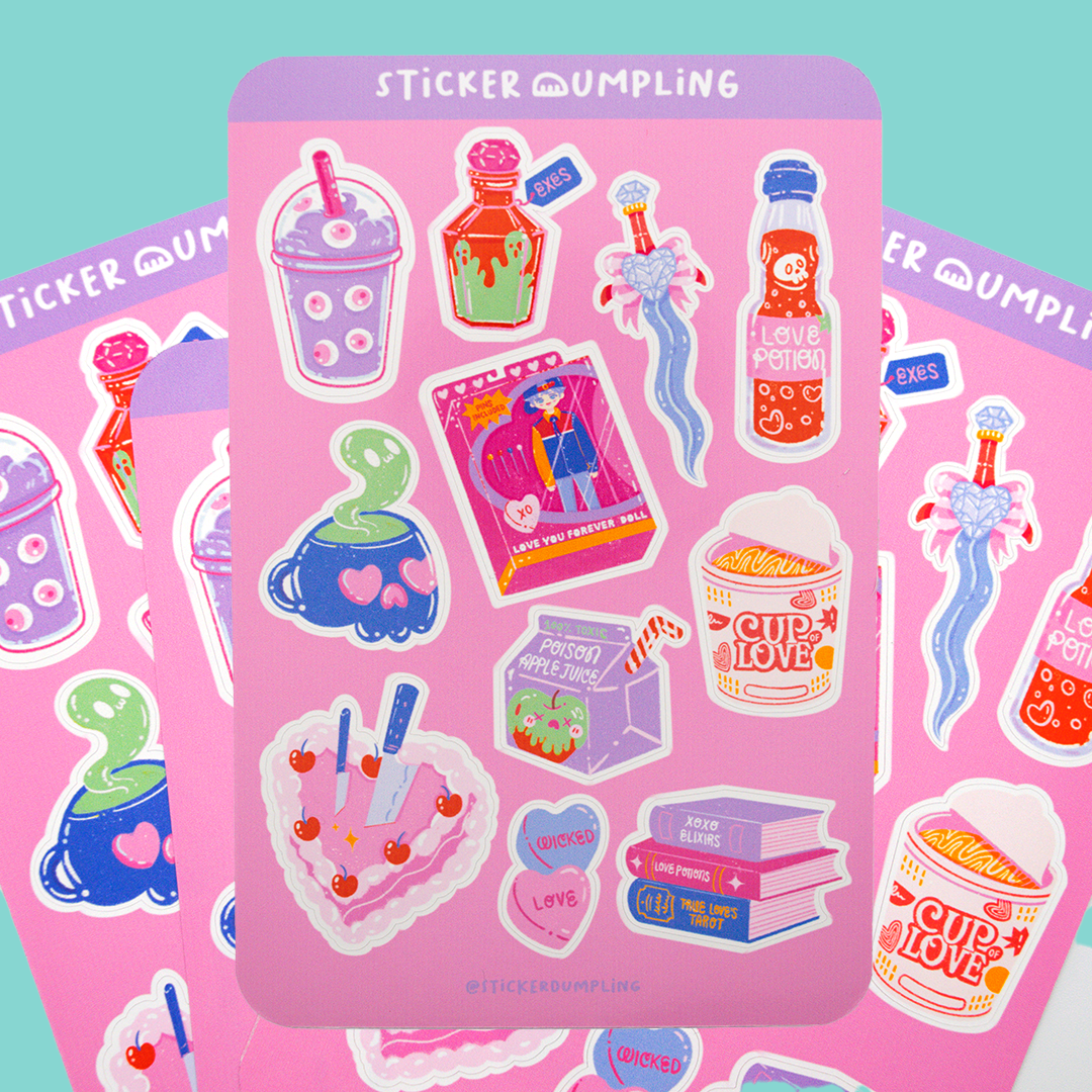 Wicked Love Sticker Sheet