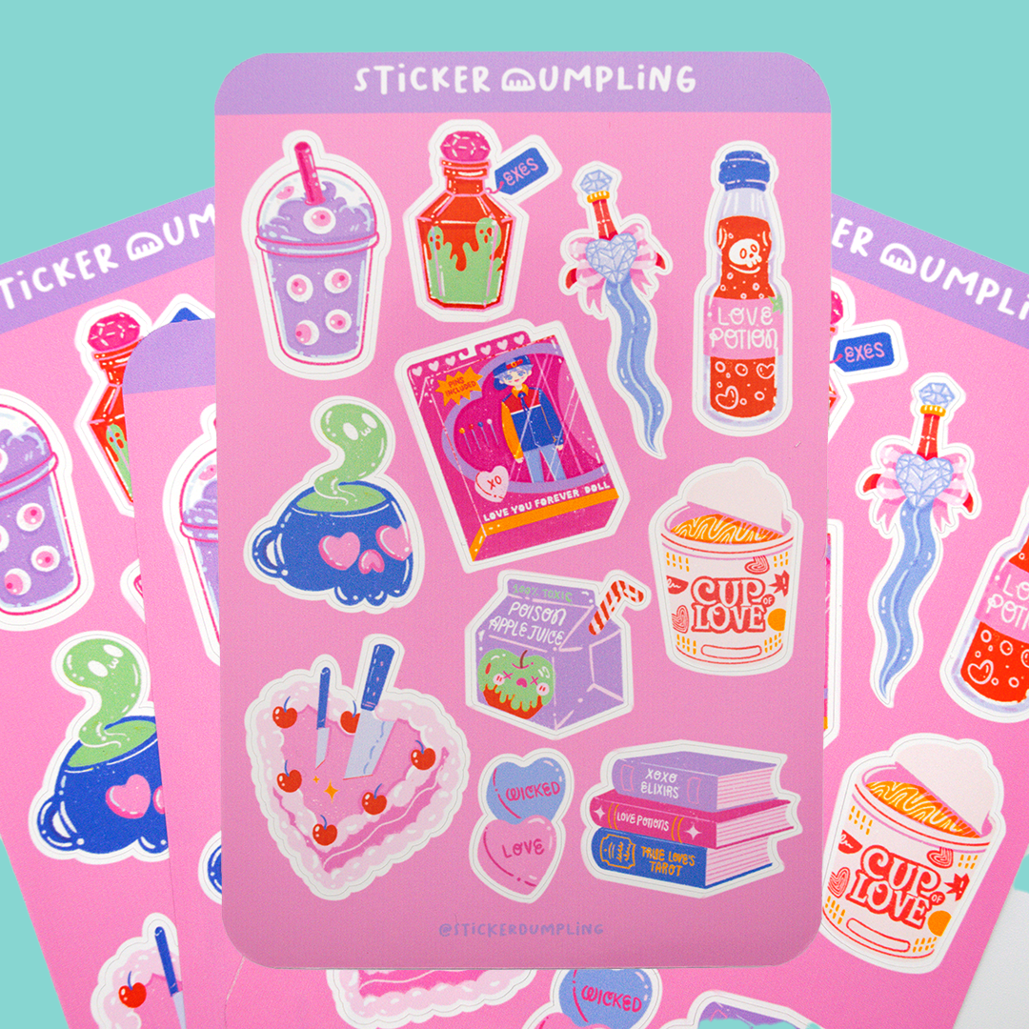 Wicked Love Sticker Sheet