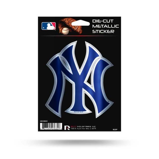 New York Yankees Die-Cut Metallic Decal