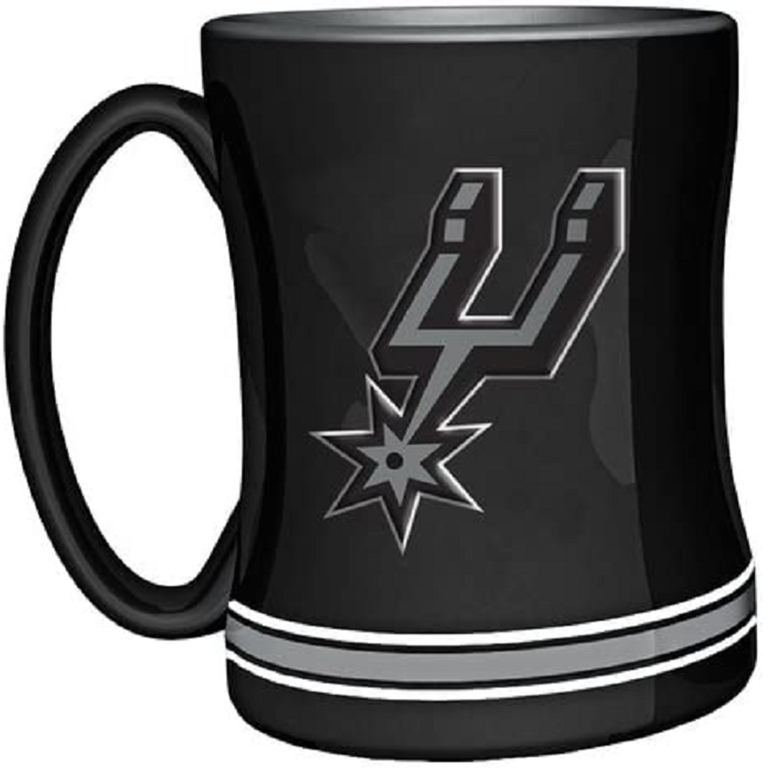 San Antonio Spurs Sculpted Coffee Mug 14oz
