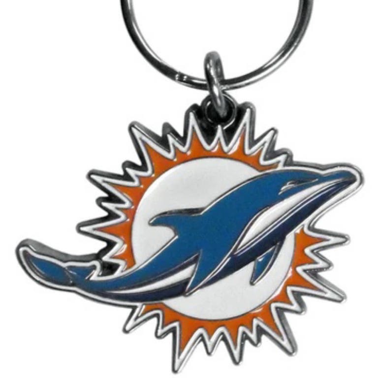 Miami Dolphins Mega Chrome Keychain