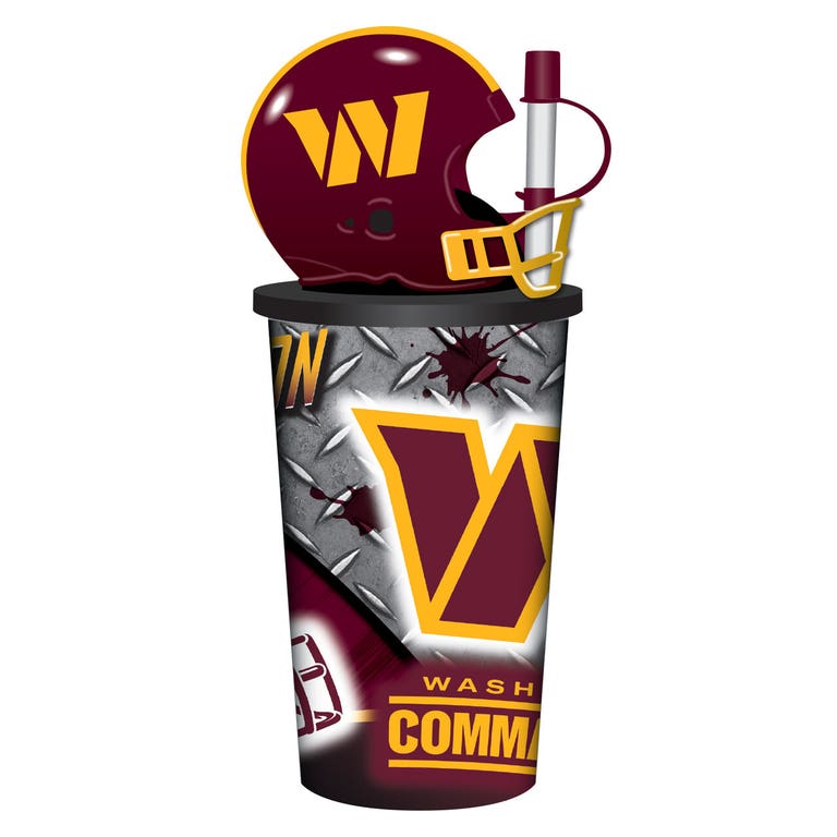 Washington Commanders Helmet Cup with Straw 32oz