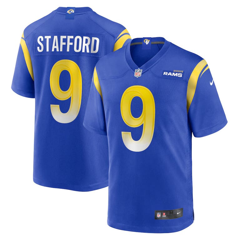 Los Angeles Rams Matt Stafford #9 Royal Blue Nike Game Jersey