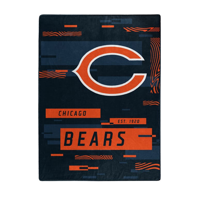 Chicago Bears Digital Design Raschel Blanket 60x80"