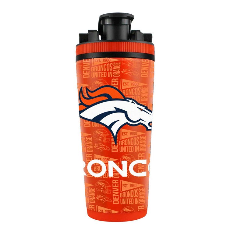 Denver Broncos 4D Stainless Steel Ice Shaker 26oz