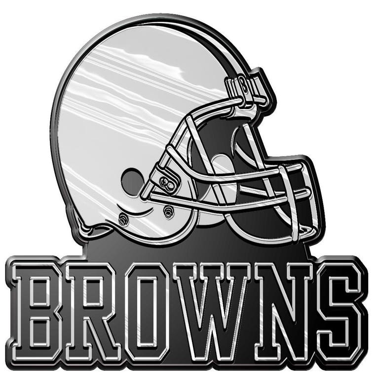 Cleveland Browns Silver Auto Emblem