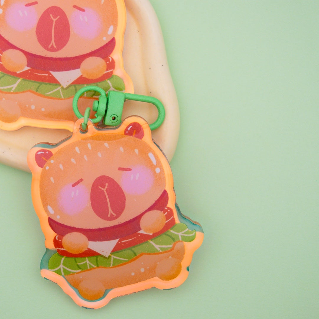 Capyburger Keychain