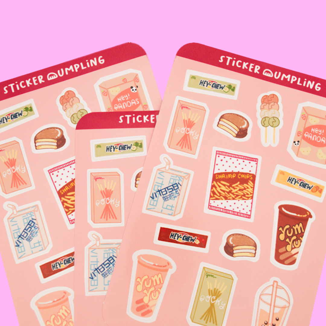 Asian Konbini Sticker Sheet
