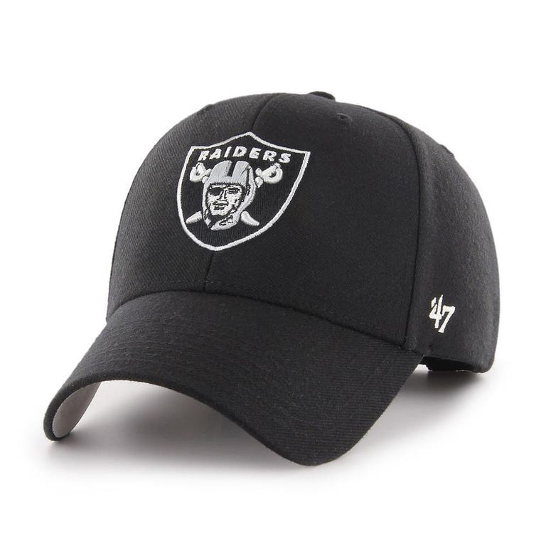 Las Vegas Raiders Black '47Brand MVP Adjustable Hat