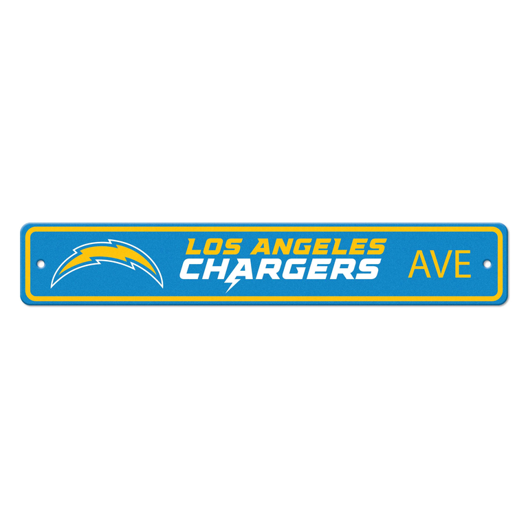 Los Angeles Chargers Ave Street Sign 4x24"