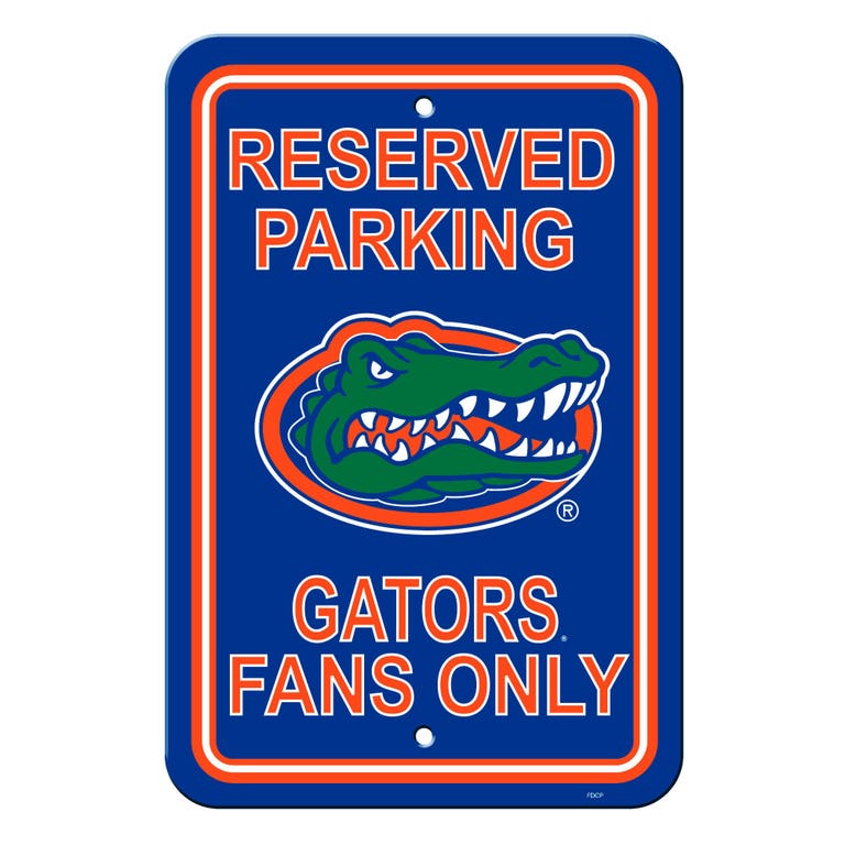 Florida Gators Sign Reserved Parking Sign 12x18"