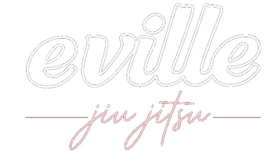 Eville Jiu Jitsu White Pink OG Cursive
