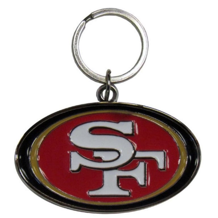 San Francisco 49ers Mega Chrome Keychain