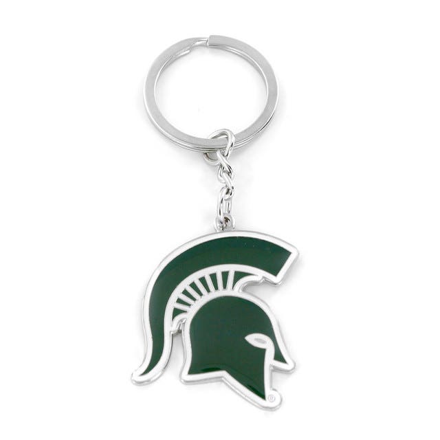 Michigan State Spartans Metal Keychain