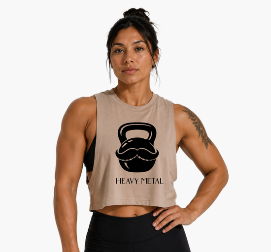 Tan Deep Muscle Crop Heavy Metal KB