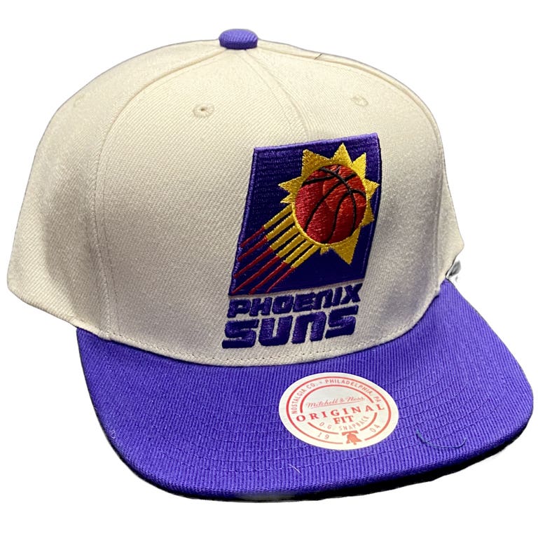Phoenix Suns Cream/Purple Mitchell and Ness Snapback Hat