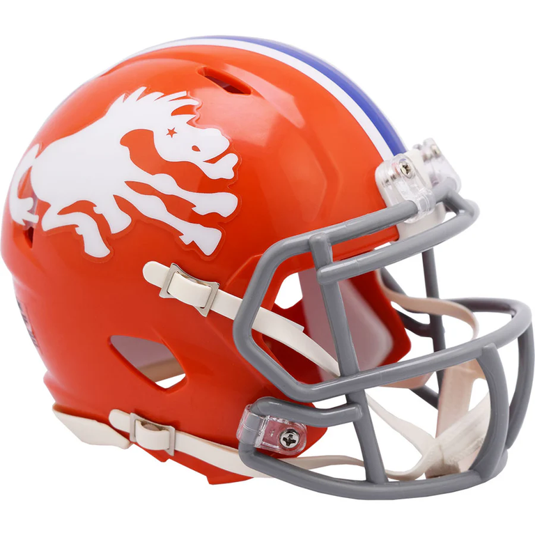 Denver Broncos 1966 Throwback Riddell Speed Mini Helmet