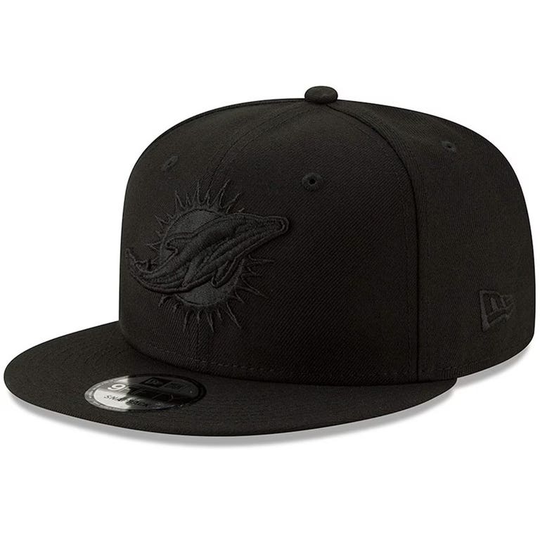 Miami Dolphins Blackout New Era Snapback Hat
