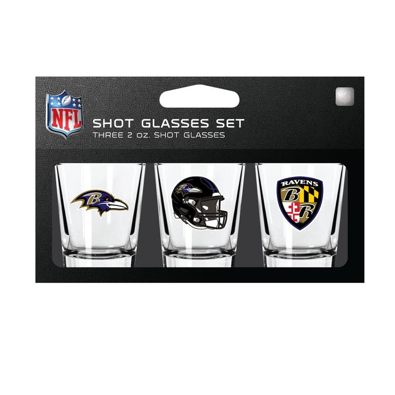Baltimore Ravens Shot Glass Set 3 Pack