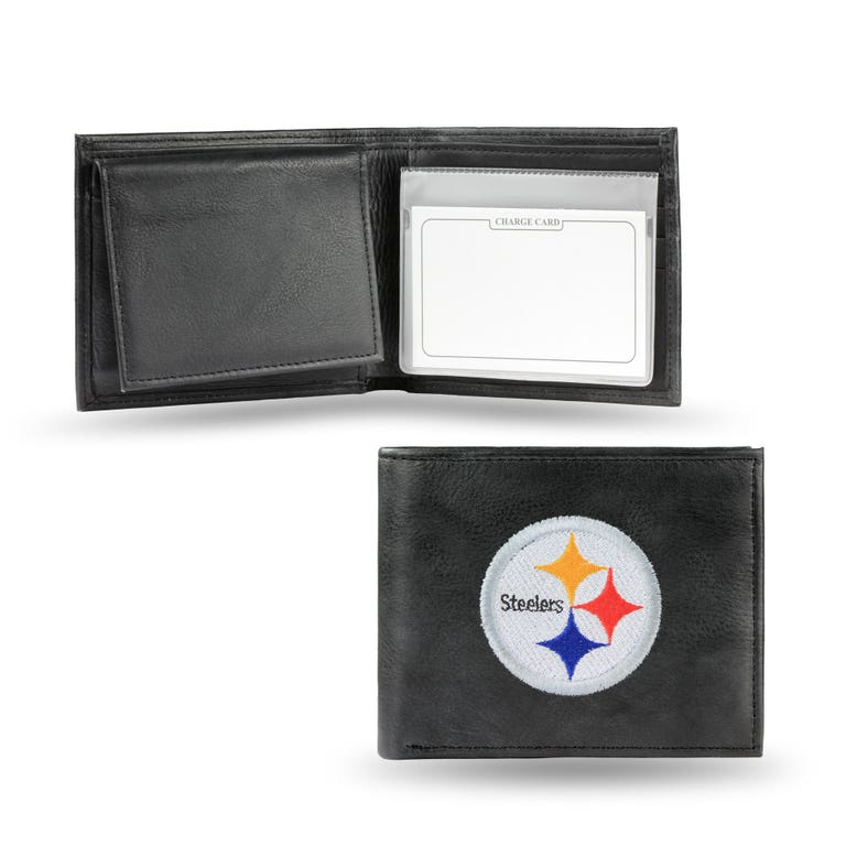 Pittsburgh Steelers Embroidered Leather Bi-Fold Wallet