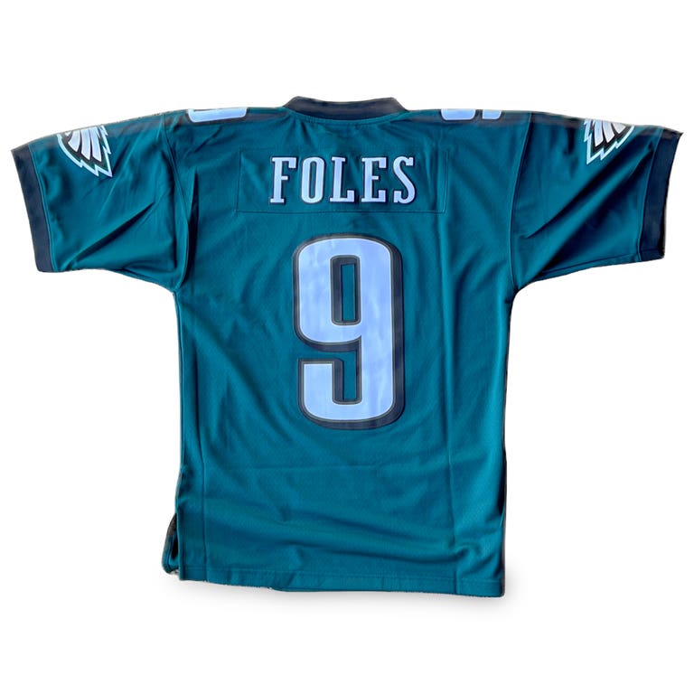 Philadelphia Eagles 2017 Nick Foles #9 Mitchell and Ness Midnight Green Jersey