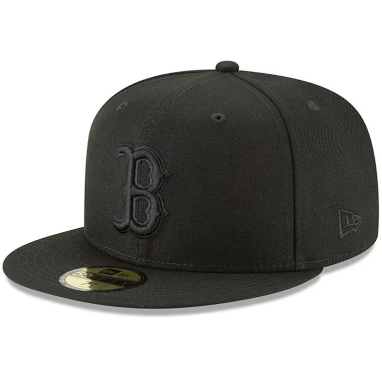 Boston Red Sox New Era 59FIFTY Blackout Hat