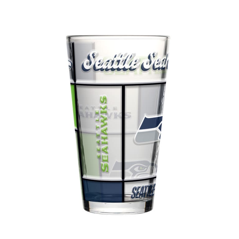 Seattle Seahawks Boxed Quilted Stained Pint Glass 16oz