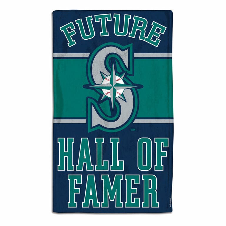 Seattle Mariners Baby Burp Cloth 10x17"