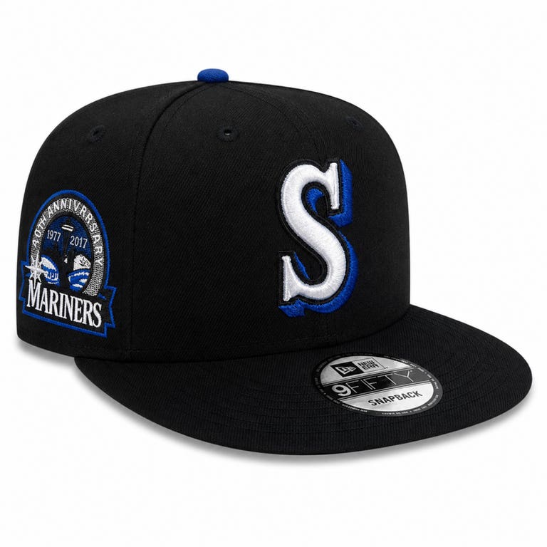Seattle Mariners Black New Era 9FIFTY 30th Anniversary Snapback Hat