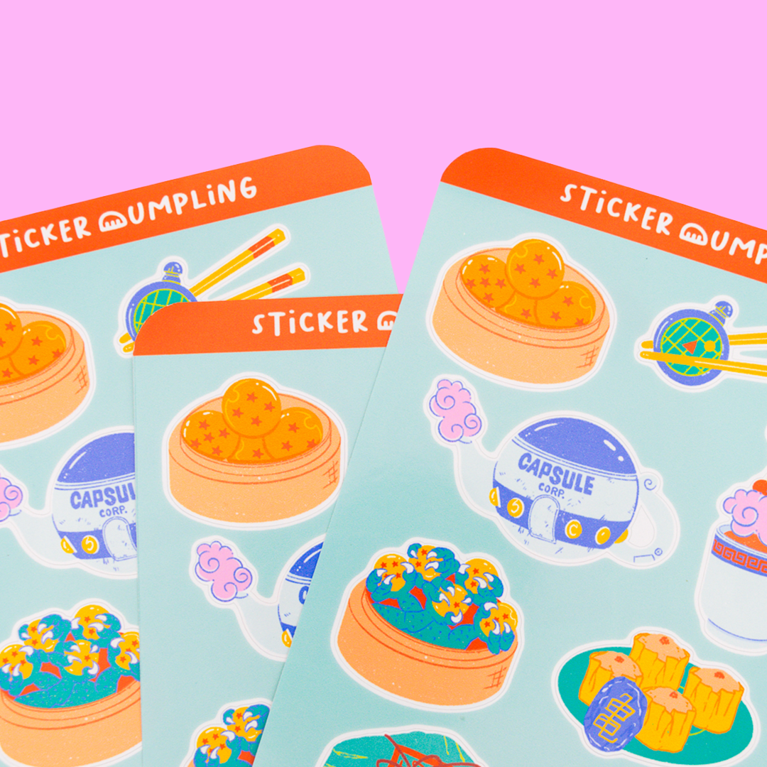 Dragon Dim Sum Sticker Sheet