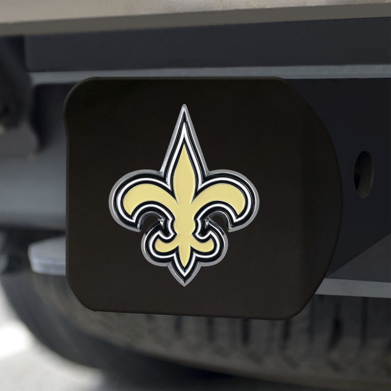 New Orleans Saints Black Chrome Hitch Cover