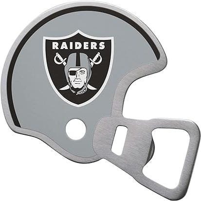Las Vegas Raiders Magnetic Stainless Steel Helmet Bottle Opener