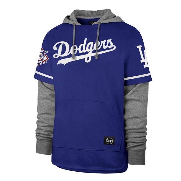 Los Angeles Dodgers Royal '47 Trifecta Shortstop Pullover Hooded Sweatshirt