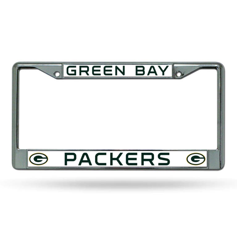 Green Bay Packers Chrome License Plate Frame
